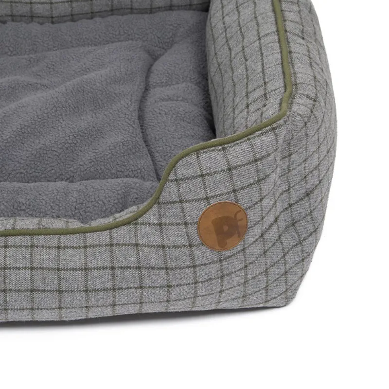 Petface Moss Green Square Dog Bed in Large-1
